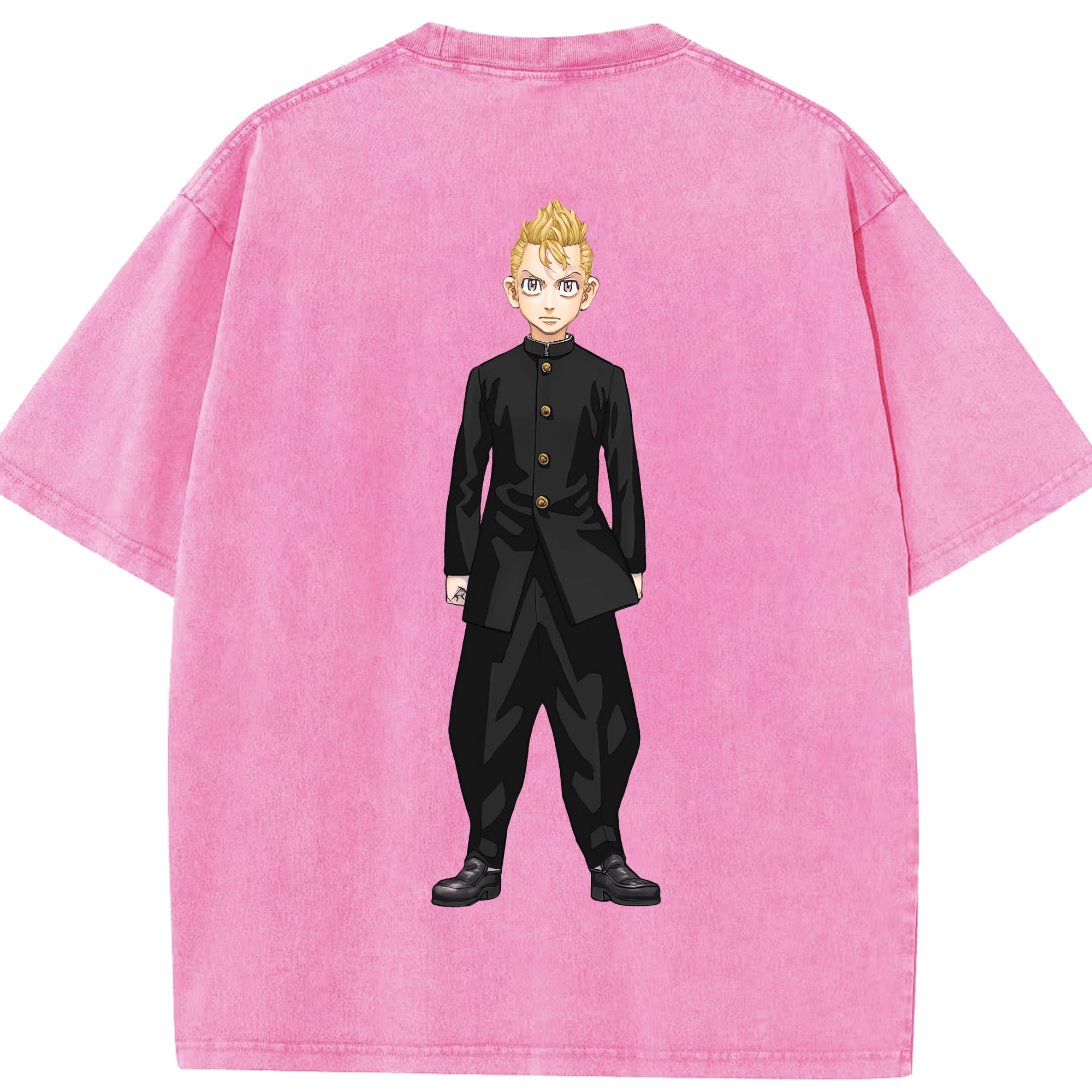 （画像用） 東京リベンジャーズ Tokyo Revengers 綿100% ヴィンテージ風 半袖Tシャツ（背面プリント）